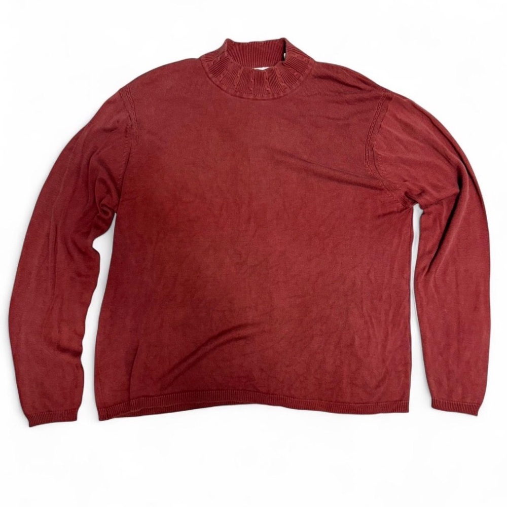 Orvis Men's Brick Red Turtleneck Sweater